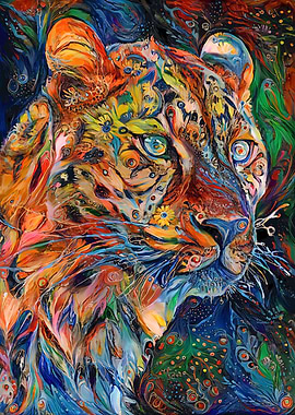 Abstract Leopard