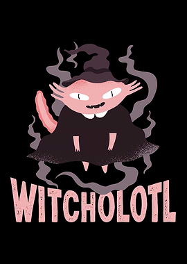 Funny Axolotl Halloween