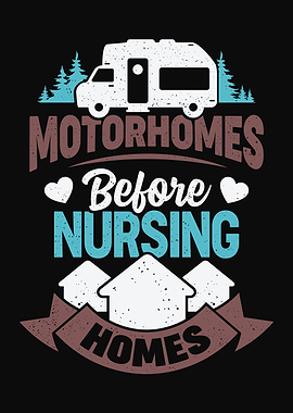 RV Camping Old Man Woman