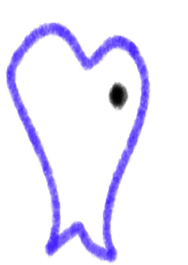 purple blue fish design