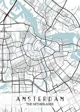 Amsterdam Map Netherlands