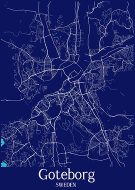 Goteborg Map Sweden