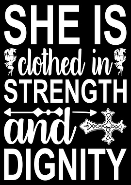 She is clothed in strength