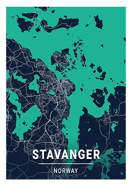 Stavanger Map Norway