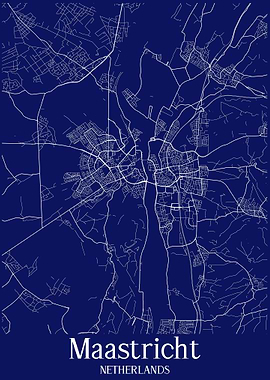 Maastricht Map Netherlands