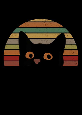 Cat Retro Cute