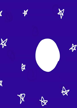 black blue night art