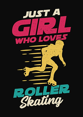 Roller Skating Girl Design