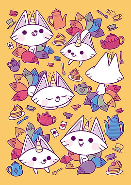 Rainbow Unicorn Foxes