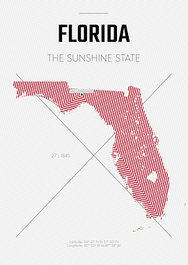 Florida USA state map