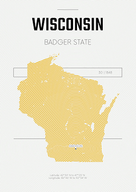Wisconsin USAS state map