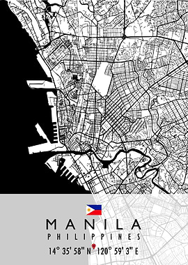 MANILA MAP PHILIPPINES