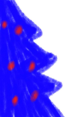 blue white watercolor art