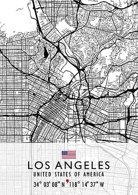 LOS ANGELES MAP USA