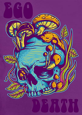 Ego Death Mushroom Skull