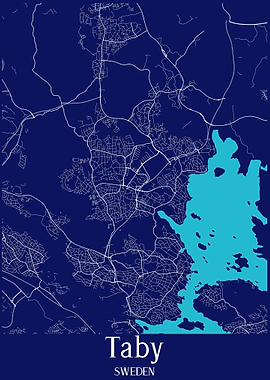 Taby City Map Sweden