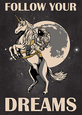 Astronaut Riding Unicorn