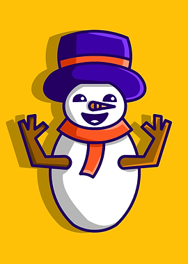 Snowman Cute Illustration