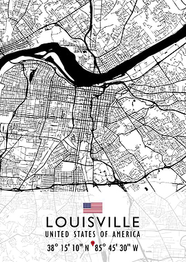 LOUISVILLE MAP USA