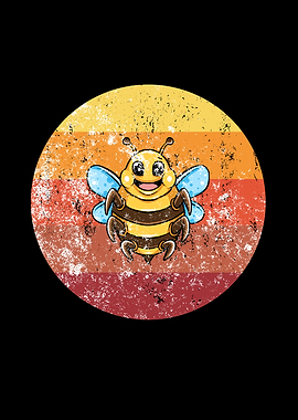 Bee Beekeeper Retro