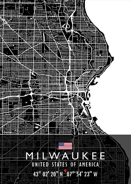MILWAUKEE MAP USA