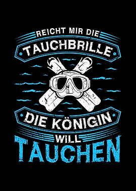 Tauchen Lustig Taucherin