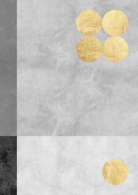 Gray and gold art K