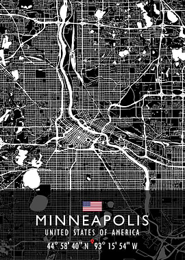 MINNEAPOLIS MAP USA