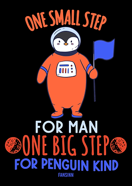 Penguin as astronaut in sp