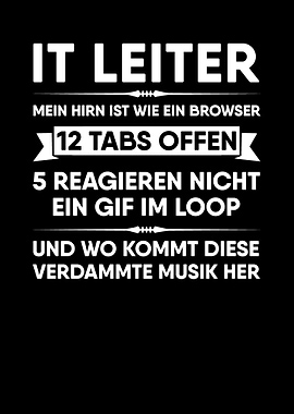 IT Leiter Mein Hirn ist