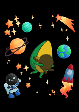 Avocado vegetable Space Gi