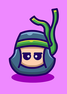 Ninja Cute Illustration