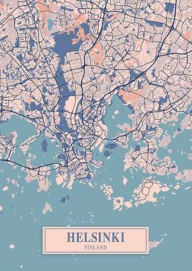 Helsinki Breezy Map
