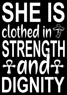 She is clothed in strength