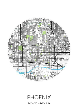 Phoenix Circle City Map