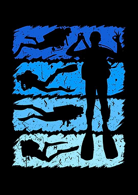 Vintage Retro Tauchen