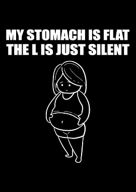 Stomach is flat Voluptuous