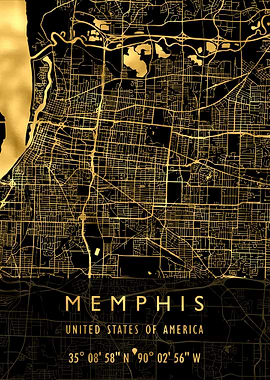 MEMPHIS MAP USA