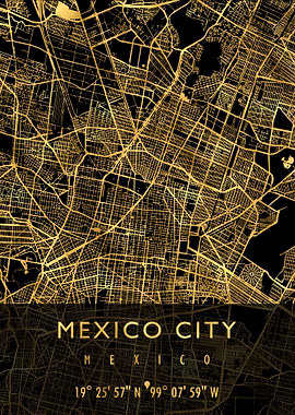 MEXICO CITY MAP MEXICO