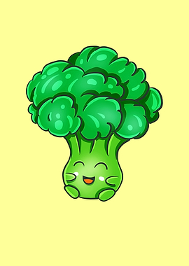 Kawaii Broccoli Cute Chef