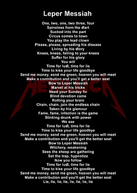 Lyric band metal legend