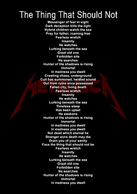 Lyric band metal legend