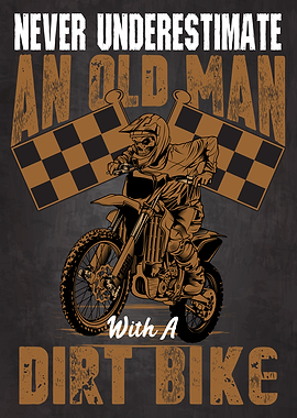 Old Man Dirt Bike
