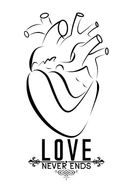 Love never ends Heart