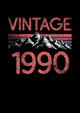 Birthday mountain Vintage