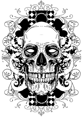 skull pop art