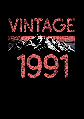Birthday mountain Vintage
