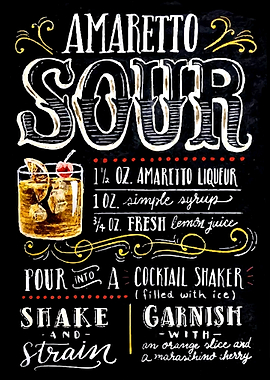 Amaretto Sour Cocktail Bar