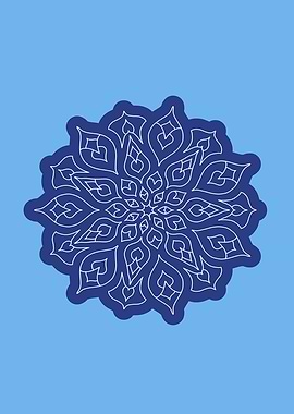 Blue mandala