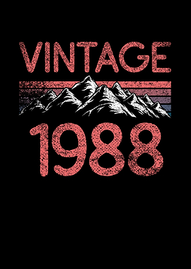Birthday mountain Vintage
